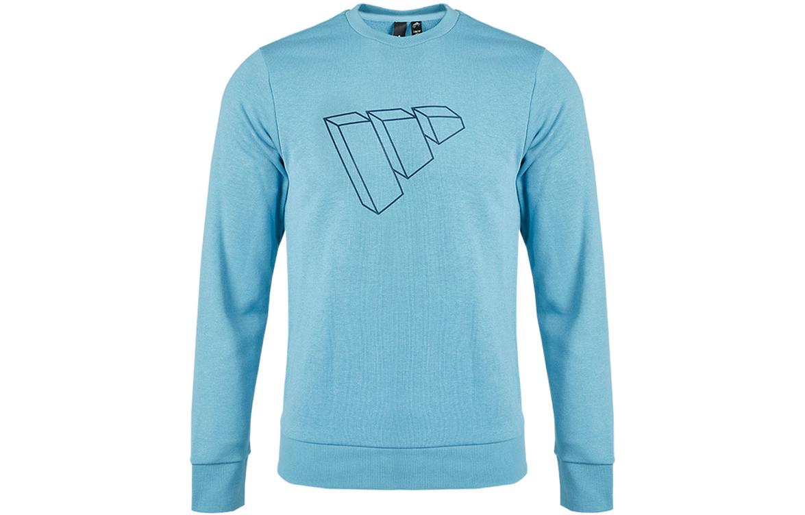 Adidas Sweatshirts Men s Blue Crew Neck Moderate Regular GP1005 XXL