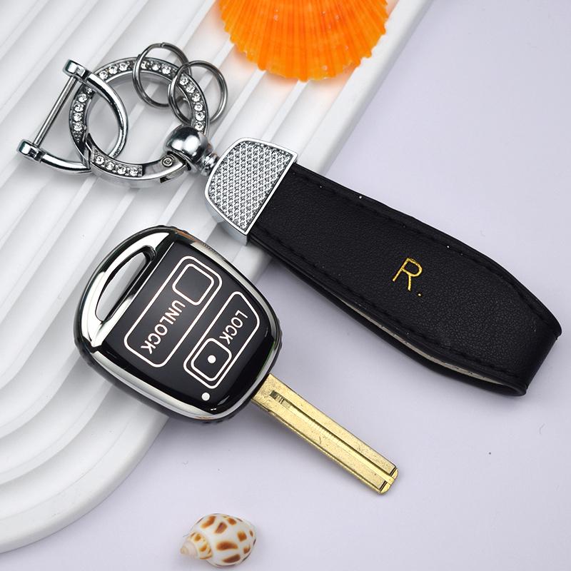 Shell Fob Holder For Toyota Fj Cruiser Land 2008-2014 Yaris Echo For Lexus Es Gs Ls Is Rx Sc Lx Rx400H 2/3 Button Key Case Cover