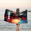 1pc Spider Man3 Beach Towel with Custom Name, Beach/Swimming/Bath/Picnic/Camping Towel, Suitable for Seaside Beaches