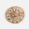 Sun God Sun Moon Stars Christmas Baroque Badge Brooch