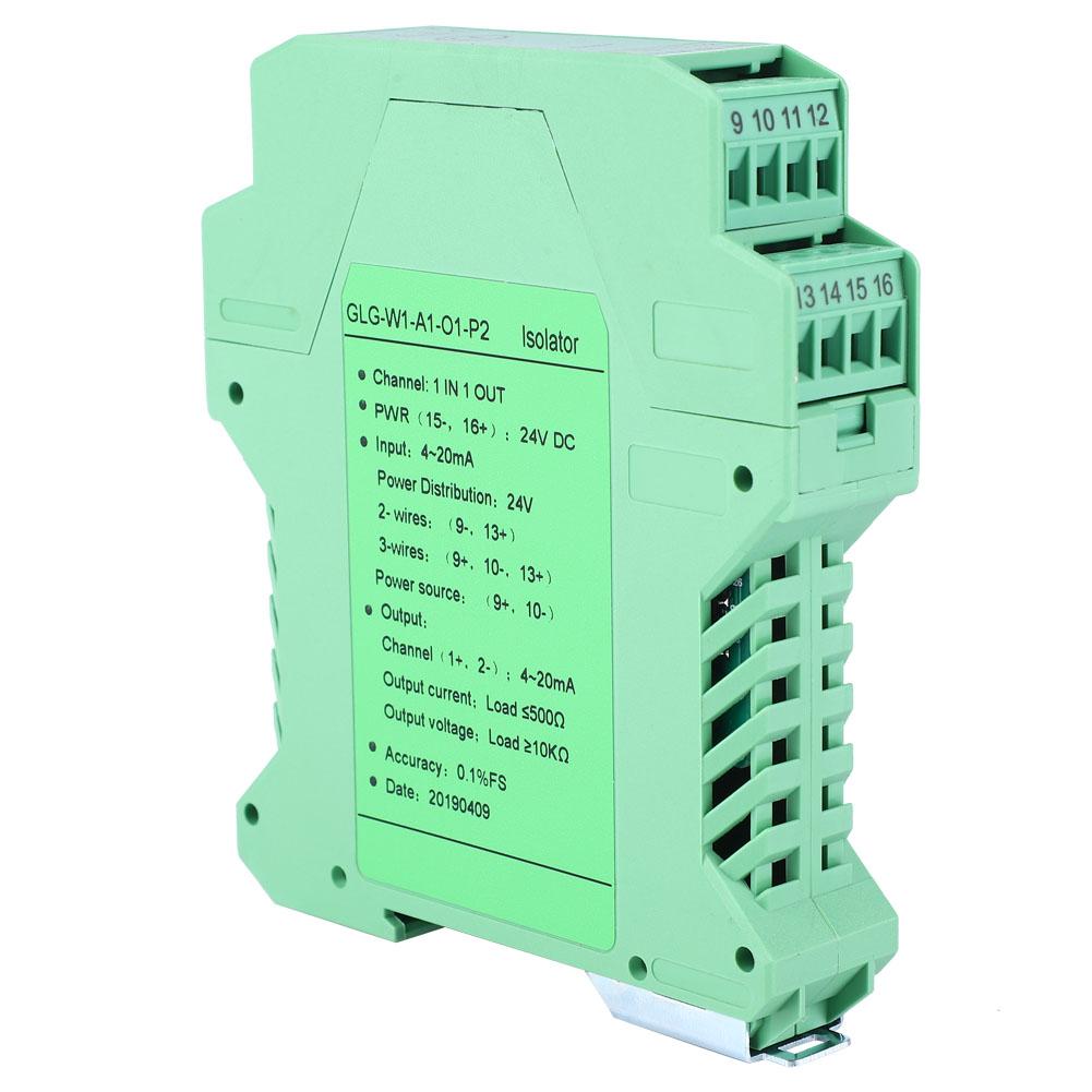 

DC 24V DC Current Signal Isolator Transmitter 420mA PLC Detect Signal Conditioner(#3)