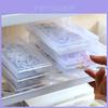 Transparent Mini Storage Box For Desktop Organization With Labeling Labels
