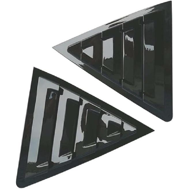 2Pcs Rear Side Vent Window Louvers Cover ABS Racing Style Scoop Trim for Toyota Corolla 2014 2015 2016 2017 2018