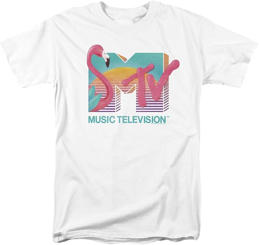 MTV Flamingo Logo Unisex Adult TShirt Unisex T-Shirt XXL
