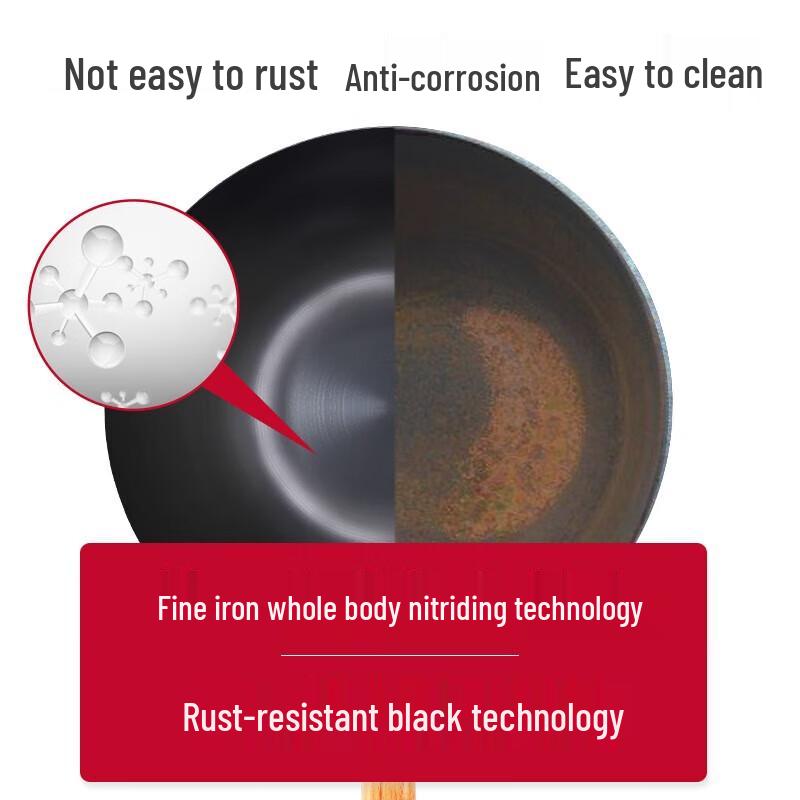 Zhang Xiaoquan 32cm Fine Iron Universal Wok