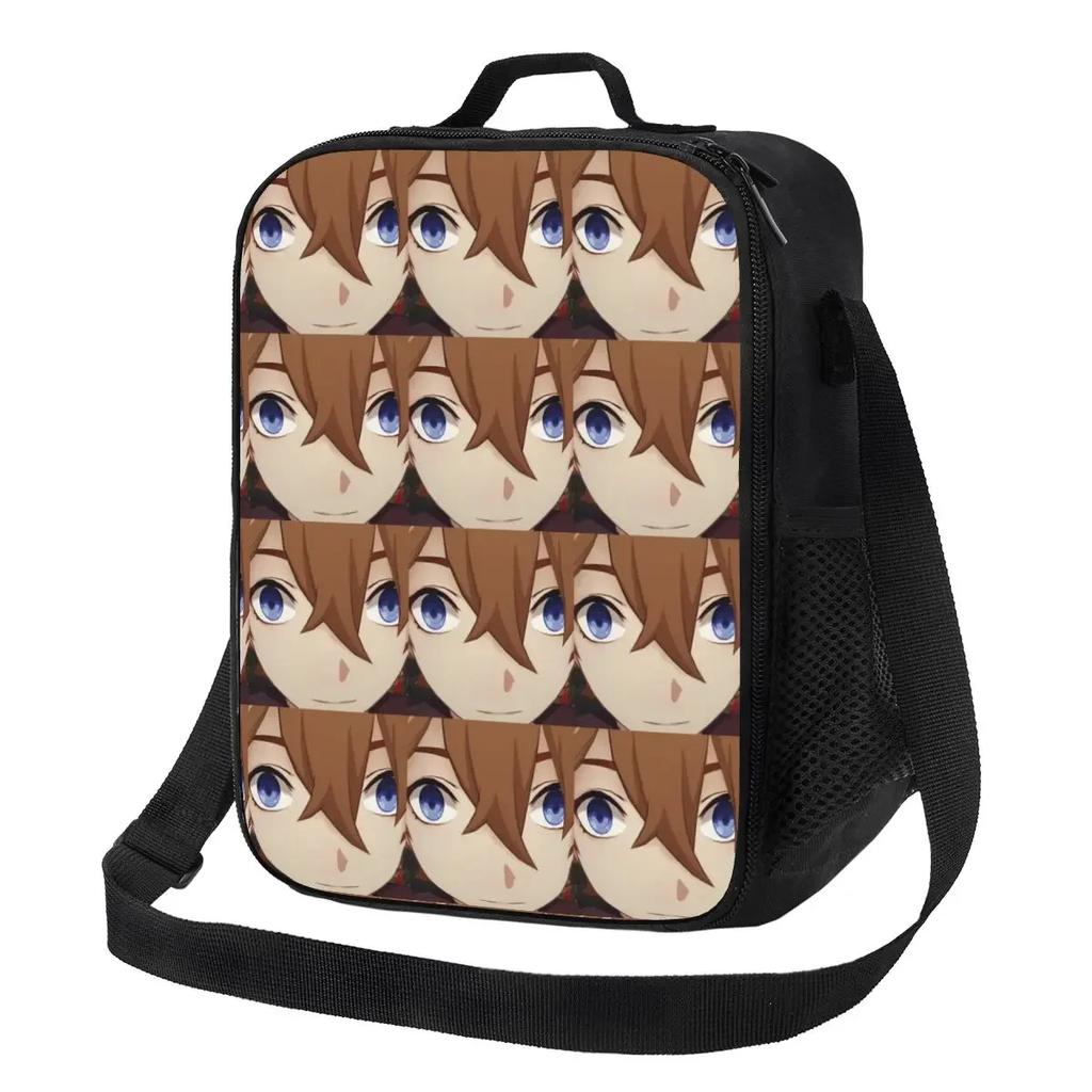 Childe Tartaglia Genshin Impact Thermal Insulated Lunch Bag Anime Game Portable Lunch Container for Kids School Children Bento