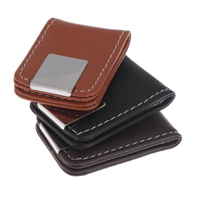 1Pc Pu Leather Strong Magnetic Money Clip Pocket Wallet Portable Mini Slim Wallet Credit Business Cards Holder