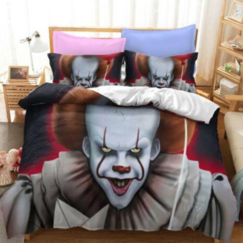 It Printed Duvet Cover Pillowcase Bedding Three Piece Set Decoration Bedroom