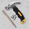 German Imported Sheep's Horn Hammer: High-Carbon Steel, Woodworking Nail Puller, Household Hand Tool.