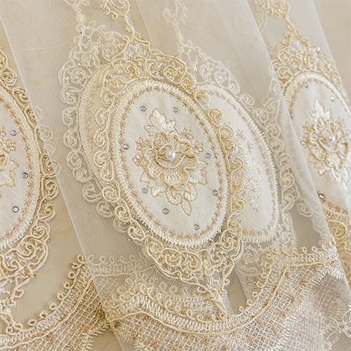 

1 шт. Серия Nuan Современная Европейская Роскошь Прозрачная Занавеска Прозрачный Тюль с Вышивкой для Гостиной Спальни Балкона Окна Домашний Декор W100cm x L200cm