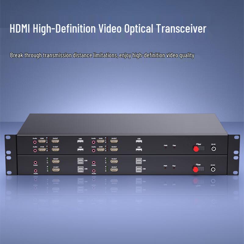 ZK Optoelectronics 4-Channel HDMI & Audio Fiber Optic Extender