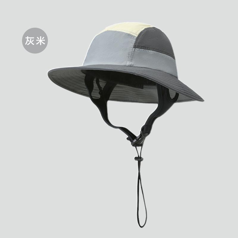 Summer Surf Hat Beach Bucket Hat Seaside Color Sunscreen Hat Anti-splashing Breathable Sun Hat