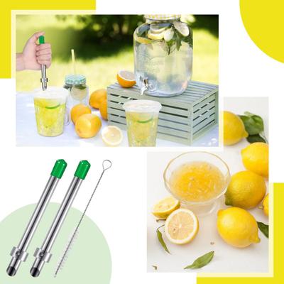 Yousheng Stainless Steel Puncher for Plastic Lids Beverage Cup Lid Puncher Adjustable Depth Straw Hole Punch Tool for Lemonade Cups Takeout Lids
