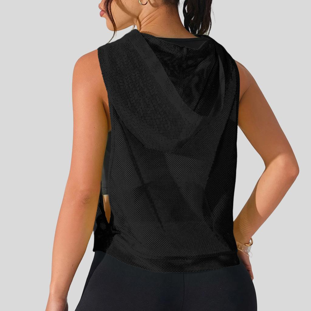 Women's Fashion Color Loose Fit Breathable Workout Tank Top, Plus Size Pullover for Gym Yoga