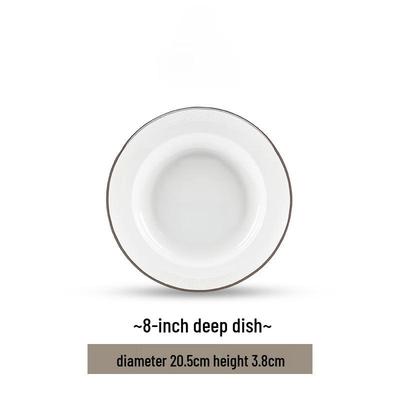 Jingdezhen Styl Nordycki 8-calowy Ceramiczny Głęboki Talerz