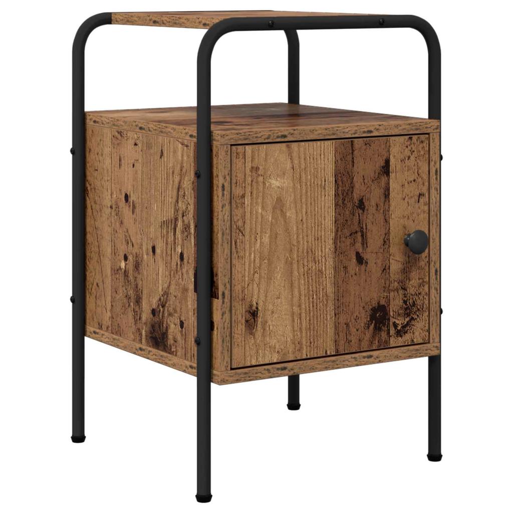 Nightstand 2 Pcs. Reclaimed Wood 35 x 36.5 x 56 cm Engineered Wood