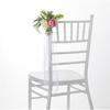 Wedding Aisle Decorations Chair Back Flower Decorations Artificial Flower with Long Ribbon for Ceremony Wedding Party