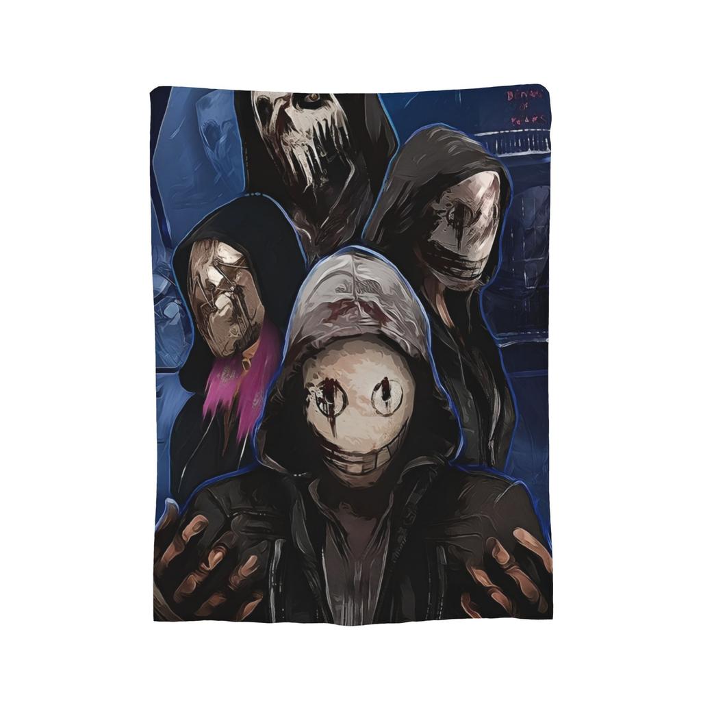 Deads by Daylights Flannel Blankets Video Games Awesome Throw Blankets for Home Hotel Sofa 150*125cm Bedspread,
