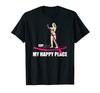 My Happy Place SUP Girl Paddleboard Paddleboarding Stand Up T-shirt