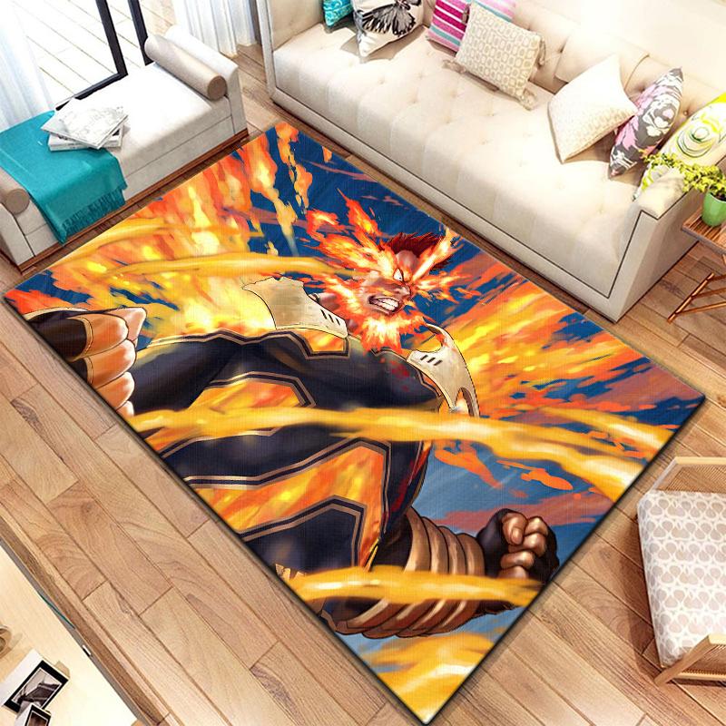 Anime carpet My hero science printed area carpet Living room Bedroom floor mat Kitchen Non slip Matte Mat Children's Bedroom Mat