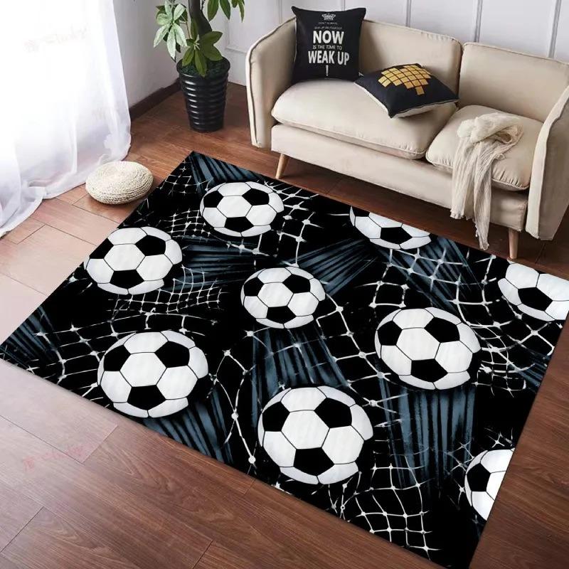Football Carpet for Living Room Children's Bedroom Playing Soft Mat Non-slip Doormat Children Crawling Pad Home Decor Large Rugs