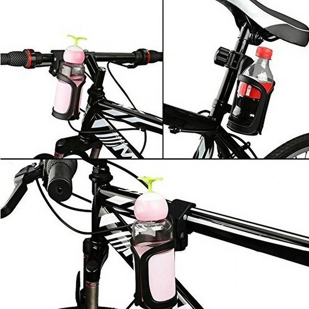 Bicycle Accessories - Multifunctional Water Bottle Cup Holder, Stroller & Bike Handlebar Mount Cage for Cycling