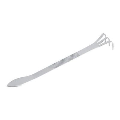 24CM Stainless Steel 3 Tines Plants Pot Rake Gardening Cultivator Soil Farming Tools