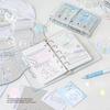 RosyPosy soft set APPLE series M5 handbook, clear pvc loose-leaf strap notebook portable book