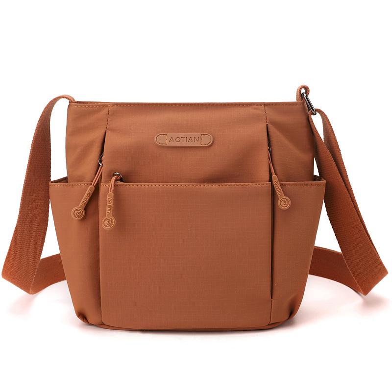 Женская сумка через плечо, многосекционная, легкая сумка через плечо верблюд