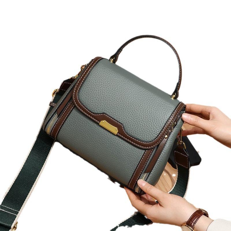 Explosive Women's Bag, New Light Luxury Retro Handbag, Simple and Minimalist Small Square Bag, Single Shoulder Diagonal Cross