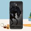 Beautiful Black Horse Case For Oppo A76 A96 A16 A17 A57 A60 A40 A80 A18 A38 A58 A78 A98 A15 A54 A74 A94 A6 A5 Pro