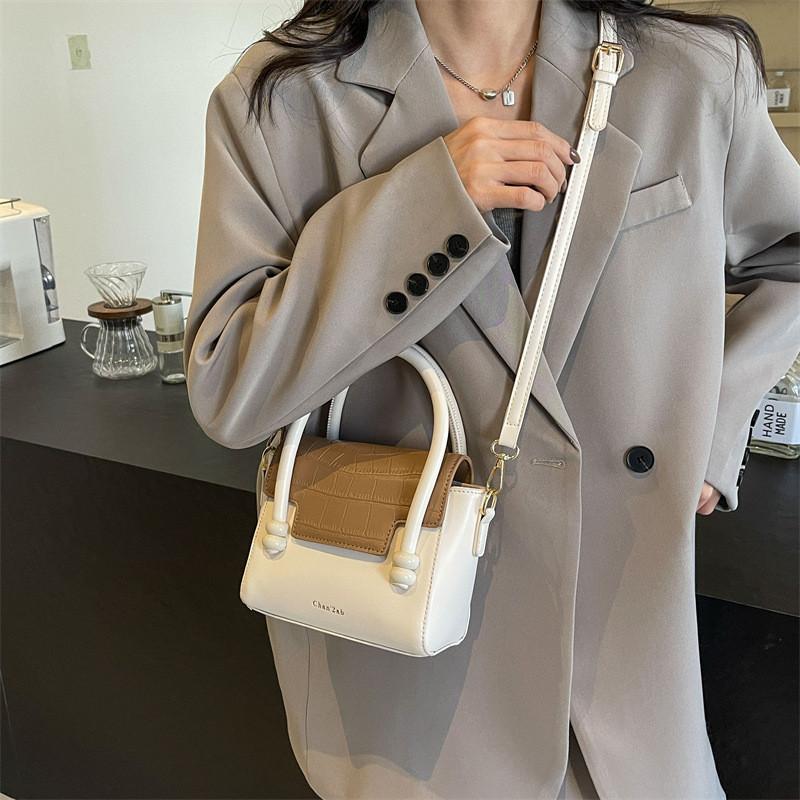 Ielgy Fashionable Niche Stone Pattern Portable One Shoulder Crossbody