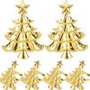 Serviettenhalter aus Metall mit Weihnachtsbaum-Stern-Design für festliche Tischdekoration und Serviettenringe für die Weihnachtsfeier