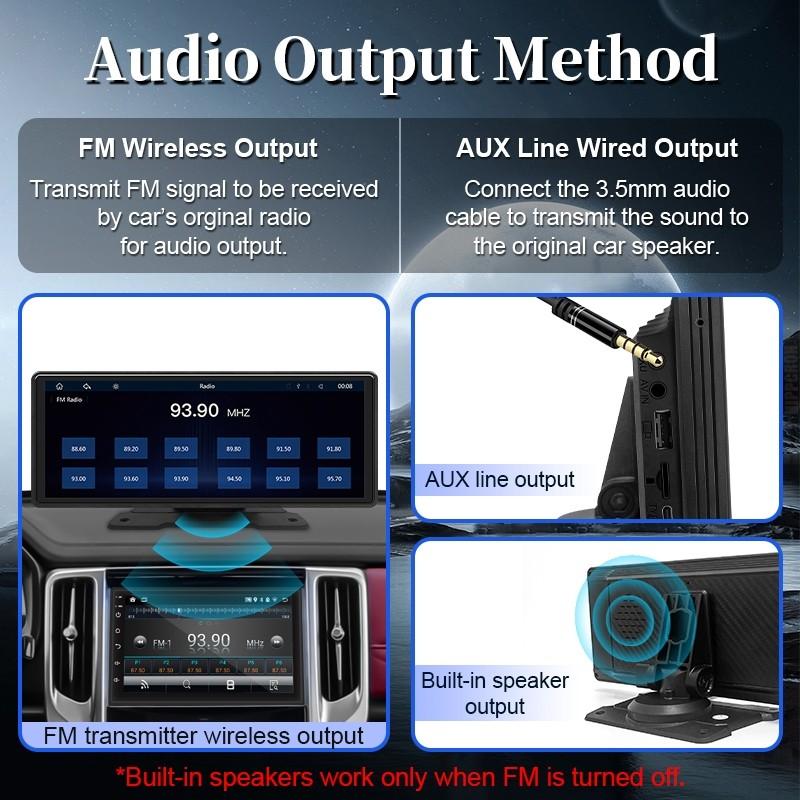 10,26” Multimedia Android Auto Video Player Touchscreen Auto Audio- & Videosystem Tragbarer Auto-Player