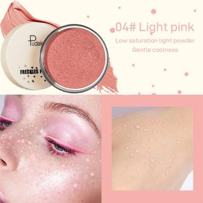 Neues Produkt, wasserdichtes Set für künstliche Sommersprossen, lebensechtes Stamper-Gesichts-Dot-Spot-Make-up, perfektes Sonnenlicht in 1 Minute, 04 Hellrosa, 1 Stück, 04 04 Hellrosa