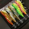 1pc/5pcs 3D Hybrid Shrimp Egl Lure  Fluorescent Squid Jigs for Freshwater and Saltwater Fishing