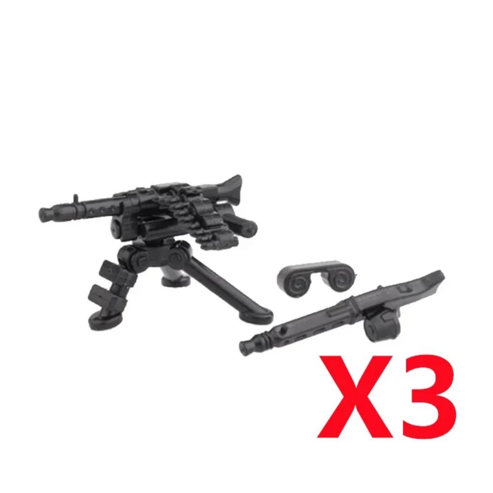 Vojenský MOC Stavebnice zbraní Těžký kulomet Gatling M19 NSV Figurky Dělostřelectvo Odminovací Pistole Kulka Hračka Dárek K013