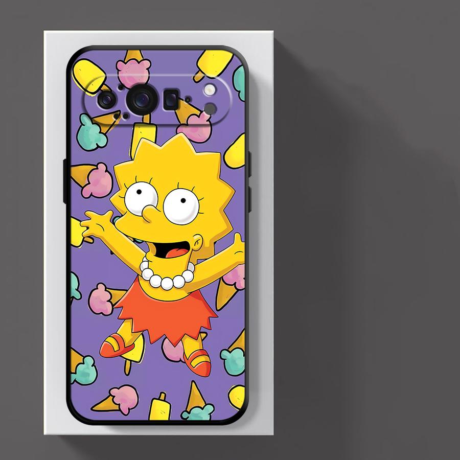S-simpsons Donut Case for Google Pixel 10A 7a 6a 8a 9a 6 7 8 Pro 10 9 Pro XL Funda Phone Cover