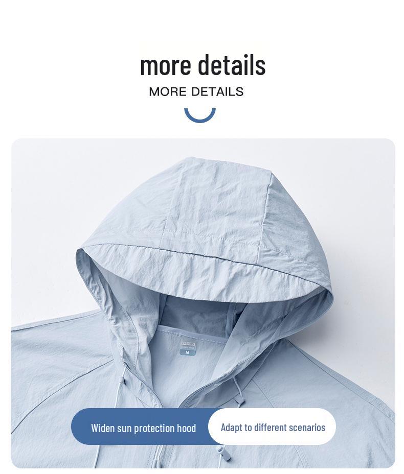 Unisex Summer 2025 Hooded UV Protection Water-Repellent Lightweight Jacket