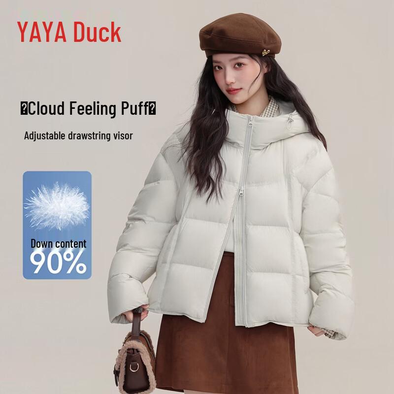 YAYA Women's Winter Puffer Hooded Down Jacket