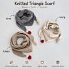 Soft Cotton Triangle Scarf Thicken Thermal Neckerchief Cute Winter Autumn Scarf  Toddlers