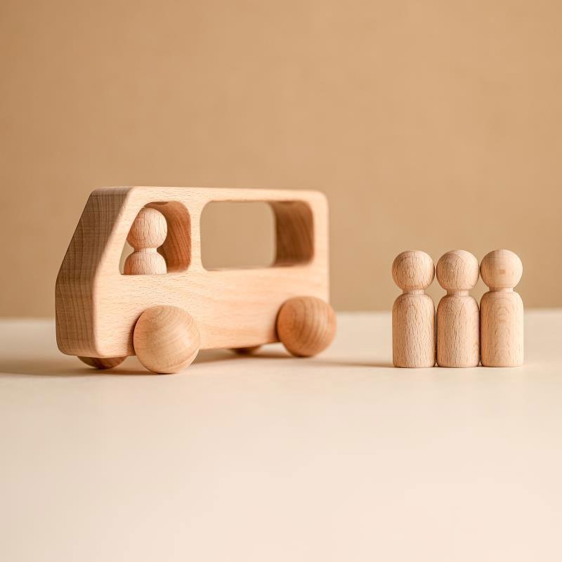 

Little Land Yacht Wooden Sailboat Baby Open Ended Toys Car Small World Play Waldorf Toys for Kids Gift