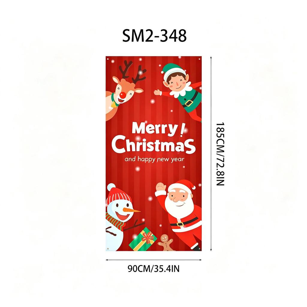 Santa Claus Christmas Hanging Cloth Background Decoration