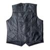 Net version leather vest, men's vest, cycling windproof vest, spliced leather, classic universal model in all seasons