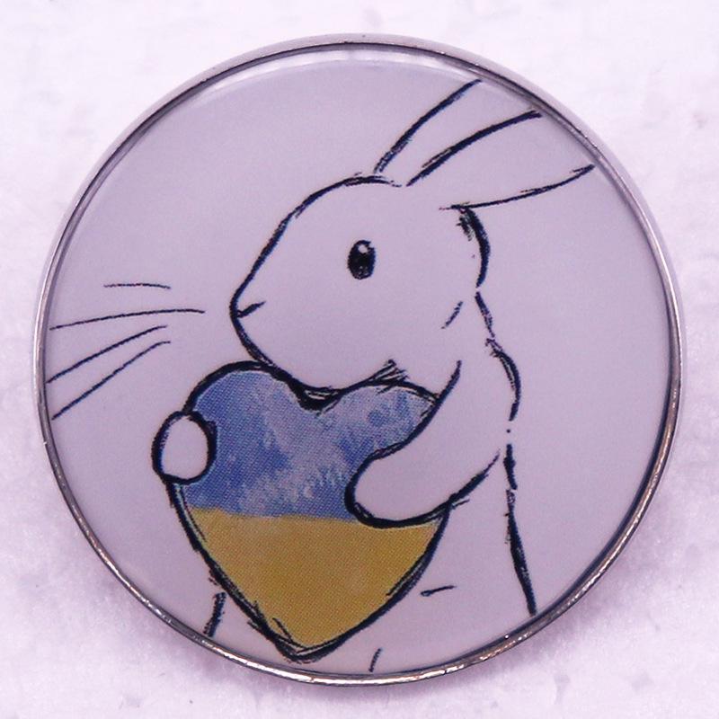 

Adorable Ukrainian Rabbit Brooch