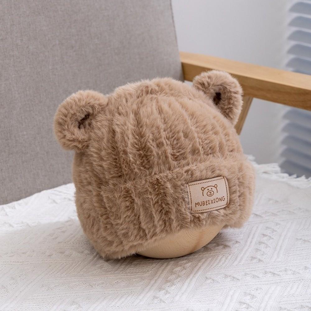 

Thicken Beanie Bonnet Cute Ear Protection Cap Fashion Warm Hat Winter хакі