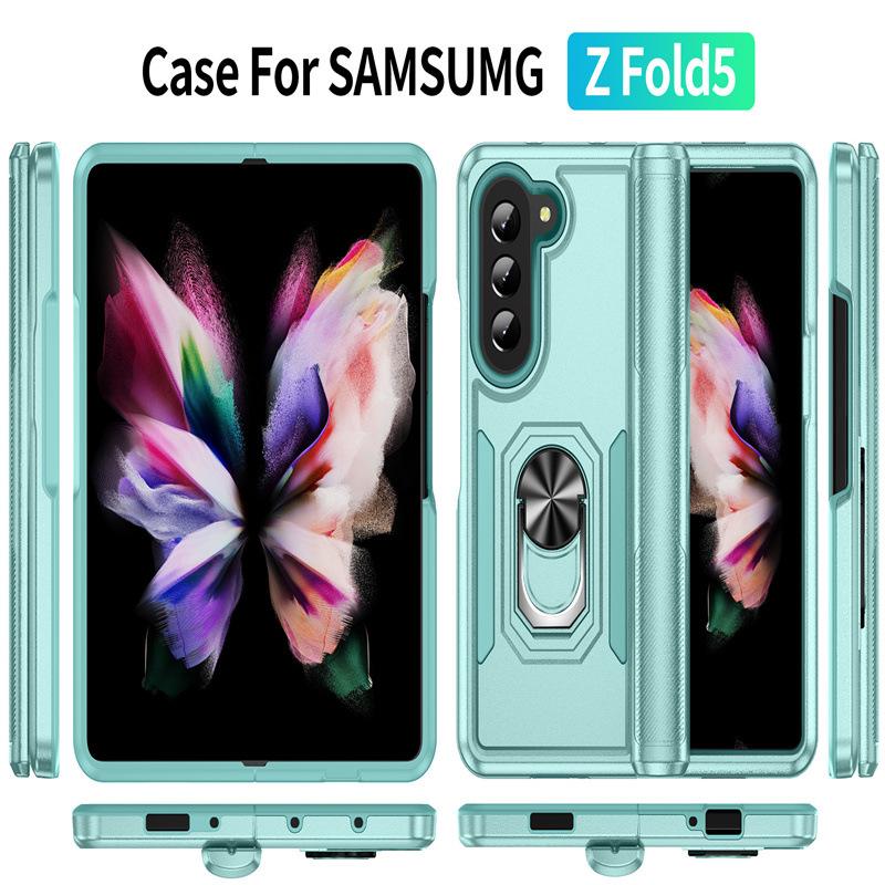 

Suitable for Samsung Folding Machine Z Fold 5 Trailblazer with Ring ZFilp 6 Car Bracket Mobile Phone Case Samsung ZFLIP 6