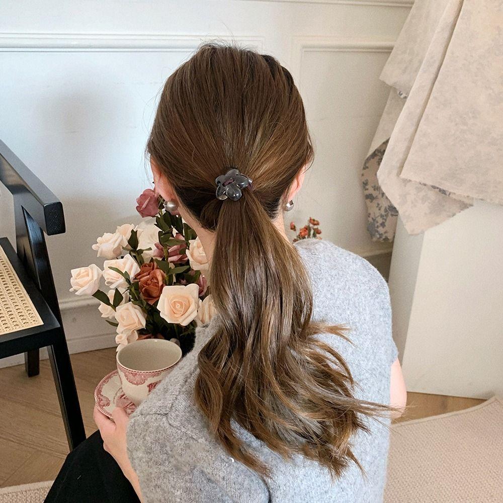Bow Ponytail Holders Bear Hair Rubber Bands Women Hair Bands Flower Scrunchies Sweet Hair Ties