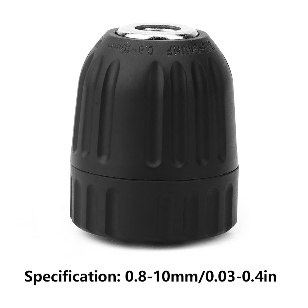 3/8in-24UNF Self-Tightening Electric Drill Chuck Adapter 0.8-10mm for Lathe Milling Machine Tool