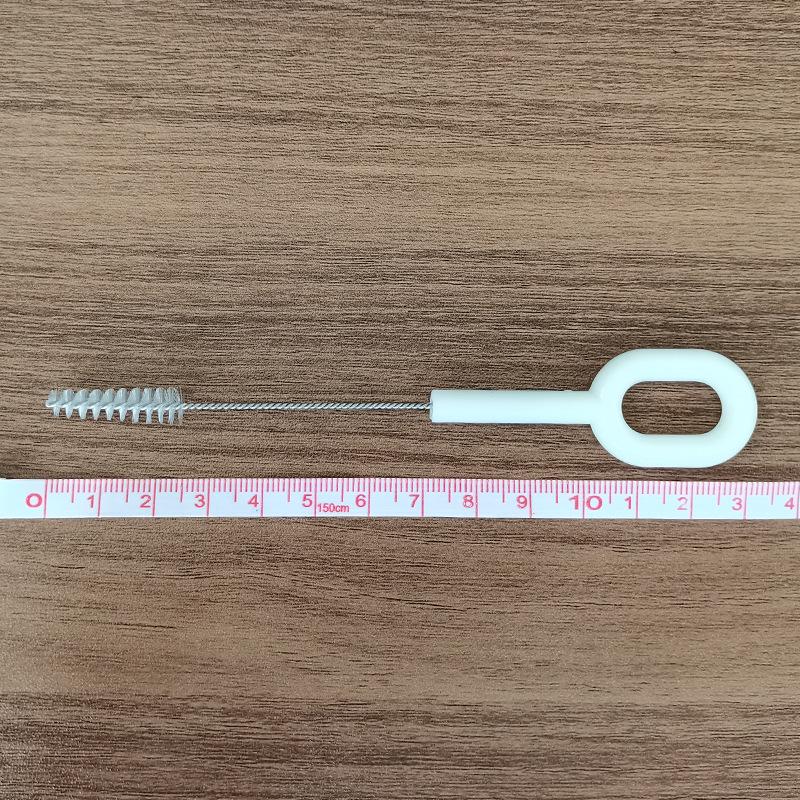 Stainless Steel Cleaning Brush for Straws, Bottles, and Cups with Spiral Bristles